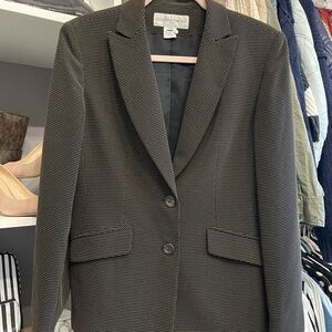 Jones New York Black Blazer Professional Tailored Jacke